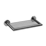 Czarny chrom półmat półka do kabiny prysznicowej CORNER