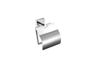 Chrom uchwyt na papier toaletowy z klapką ICONIC