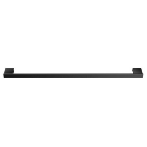 Czarny mat wieszak na ręczniki do łazienki pojedynczy 60cm MONOGRAMM