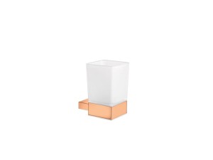 Rose gold 24K naścienny kubek na szczoteczki MONOGRAMM