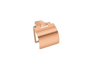Rose gold 24K uchwyt na papier toaletowy z klapką MONOGRAMM