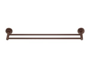 Wenge mat retro podwójny wieszak na ręcznik reling VINTAGE
