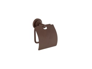 Wenge mat retro uchwyt na papier toaletowy z klapką VINTAGE