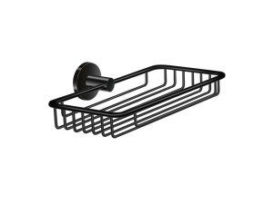 Czarny mat koszyk pod prysznic TWIST