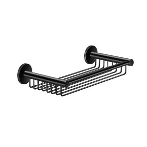 Czarny mat półka łazienkowa TWIST