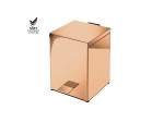 Rose gold 24K kosz 5L na śmieci łazienkowy z łagodnym opuszczaniem