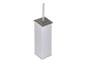 Inox biały kwadratowa szczotka do toalety stojąca